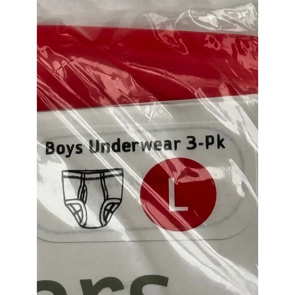 Hanna Andersson Boys Striped Underwear 3Pack SzL NEW Sealed Organic Cotton NIB